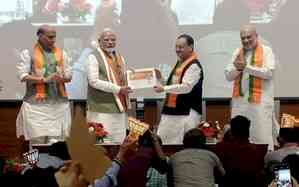 PM Modi launches BJP's membership campaign, becomes first member 