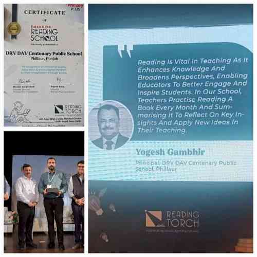 Dr. Yogesh Gambhir awarded with 1st National Reading Torch Award