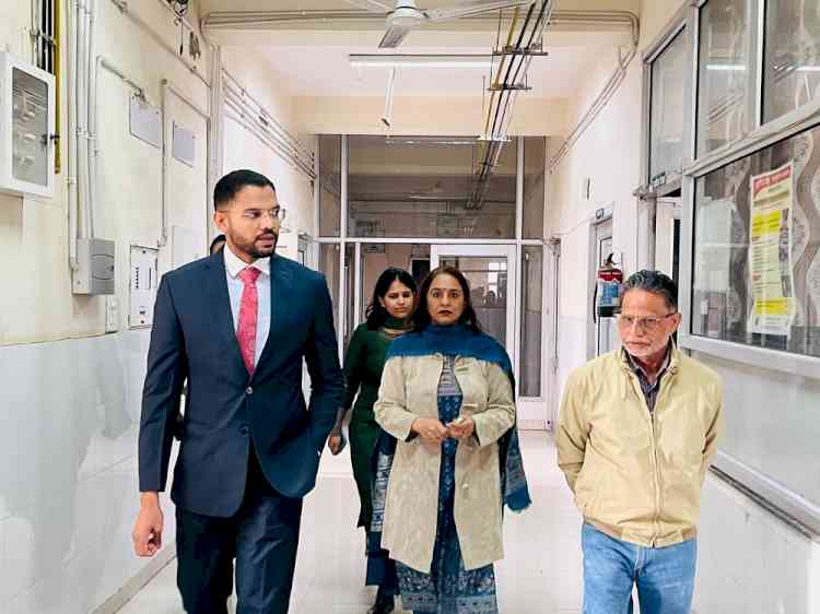 DC conducts surprise inspection of Urban Community Health Centre (UCHC) Jawaddi today