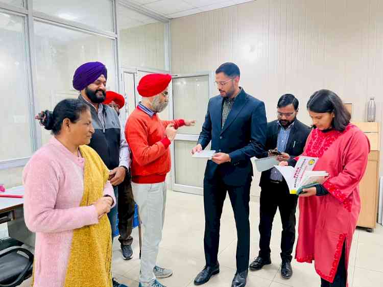DC visits Government Institute for the Blind, Braille Bhawan, and Juvenile Home