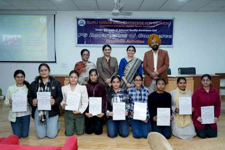 Students of Guru Nanak Khalsa College for Women Honored for Active Participation in GST Registration Drive