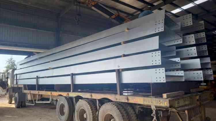 First of four bridges at Sidhwan Canal on its way after Fabrication