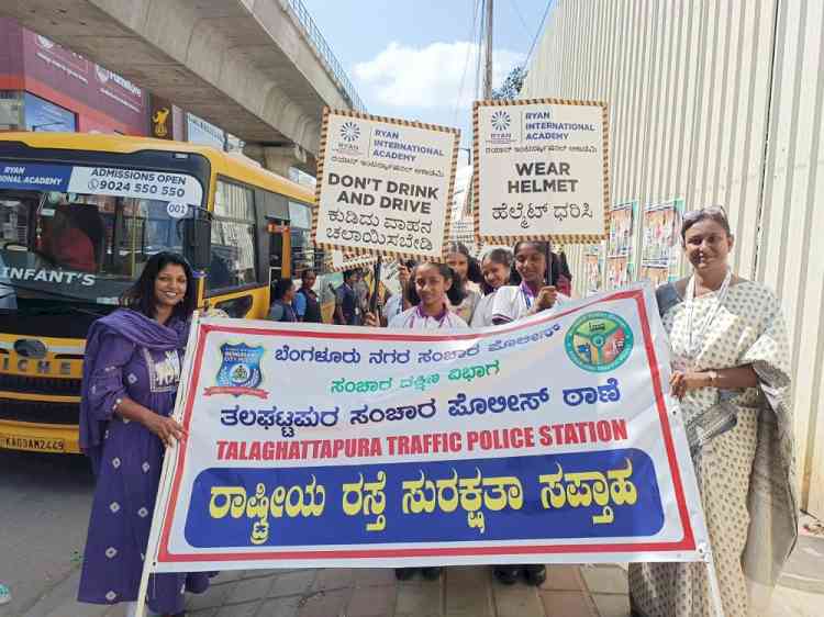 Ryan International Academy Students Lead Impactful Road Safety Awareness Drive