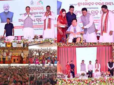 Odisha CM launches Antyodaya housing scheme in Kalahandi, beneficiaries filled with joy (Ld)