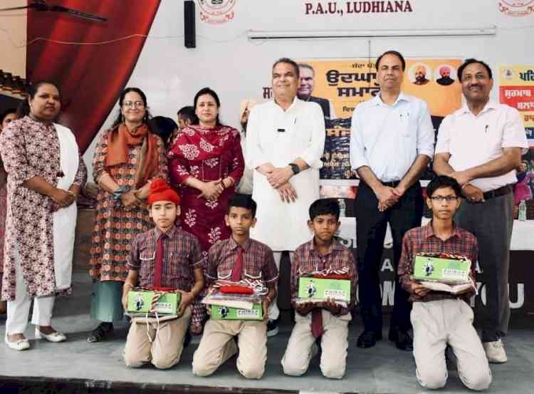 Rajya Sabha MP Sanjeev Arora distributes uniforms to students, emphasises importance of holistic education