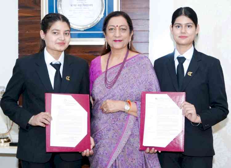 KMV students secure prestigious & high paying campus placements in USA in Hospitality sector