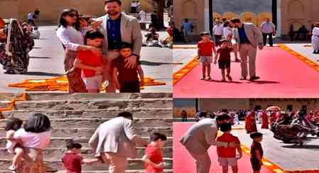 US Vice President JD Vance, family visit Rajasthan's Amer Fort, explore Jaipur’s heritage