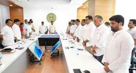 Telangana CM, ministers pay homage to victims of Pahalgam terror attack
