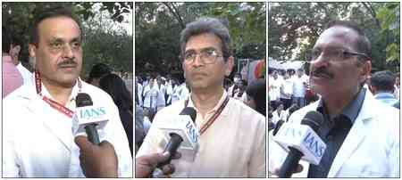 ‘We trust PM Modi will take tough action’: RML doctors protest Pakistan-backed terror
