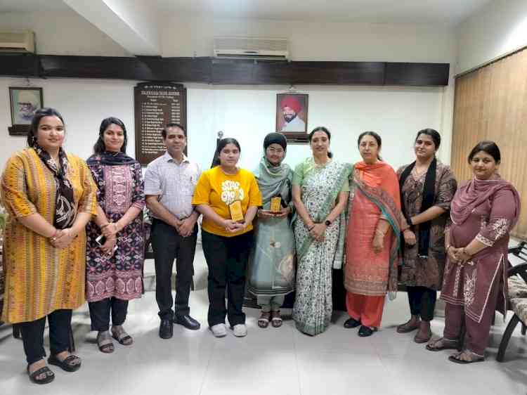 Ambika of Lyallpur Khalsa College Jalandhar bagged 1st position