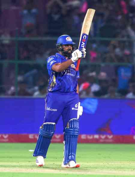 IPL 2025: Wanted to hit as much straight as possible as pitch was skiddy, says Rohit