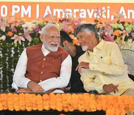 India is safe under PM Modi's leadership, says Chandrababu Naidu
