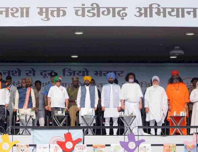 From Patriots to Protectors: Mann Vows Drug-Free Punjab in Historic Pad Yatra at Chandigarh