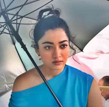 Here is what a shoot day looks like for Rashmika Mandanna
