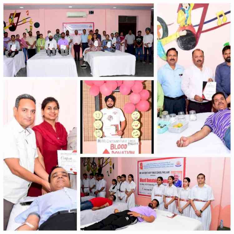 Blood Donation: A Noble Deed – Camp Organized at DRV DAV Centenary Public School, Phillaur