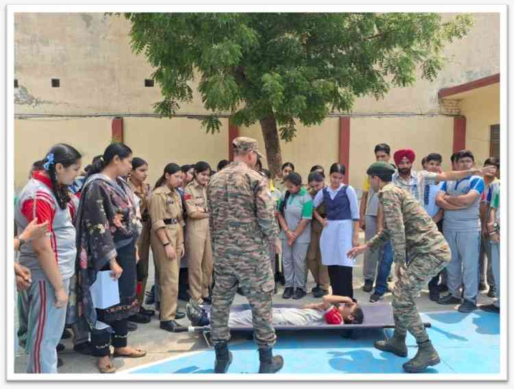 Mock Drill conducted by 3 Punjab Girls Battalion NCC Ludhiana