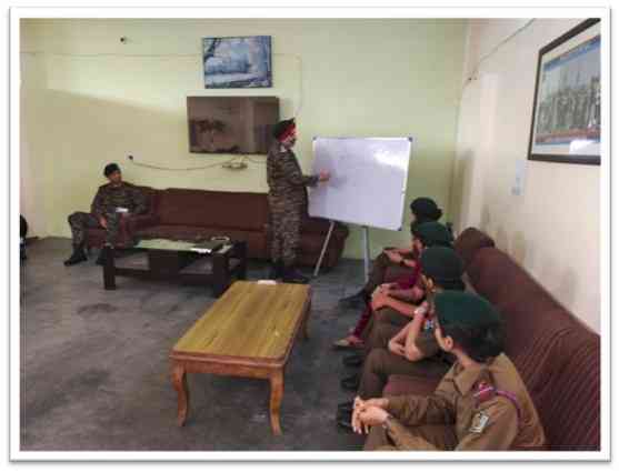 Brig PS Cheema carried out administrative inspection of 3 Punjab Girls Bn NCC Unit
