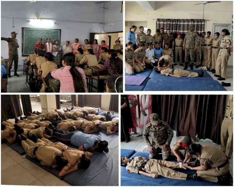 PCM S.D. College for Women Conducts Mock Drill on Air Strike Preparedness in Collaboration with NCC and NSS Units