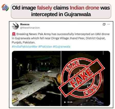 Govt debunks claims of Indian UAV drone shot in Pakistan, shares evidence 