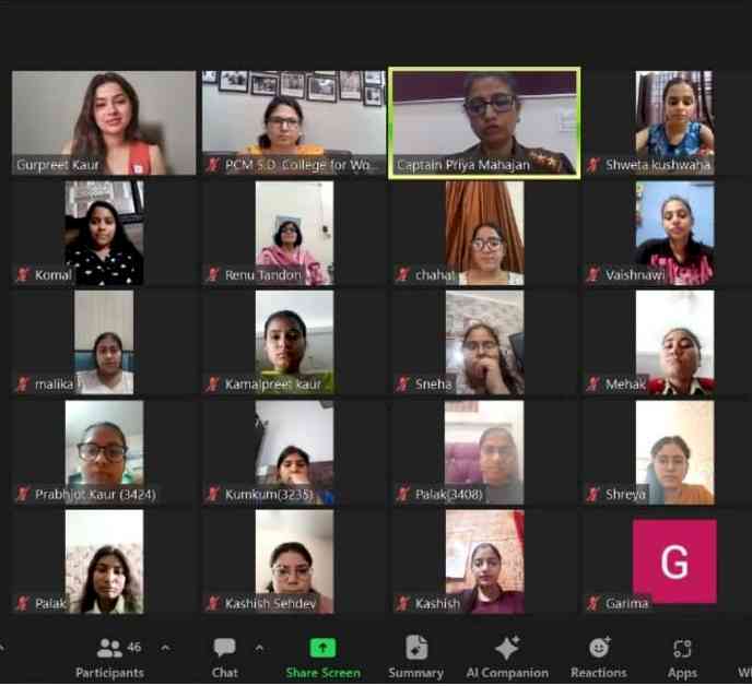 PCM S.D. College for Women Organizes Online Workshop on “Income Tax Portal Navigation: Empowering Learners with E-Filing Skills”