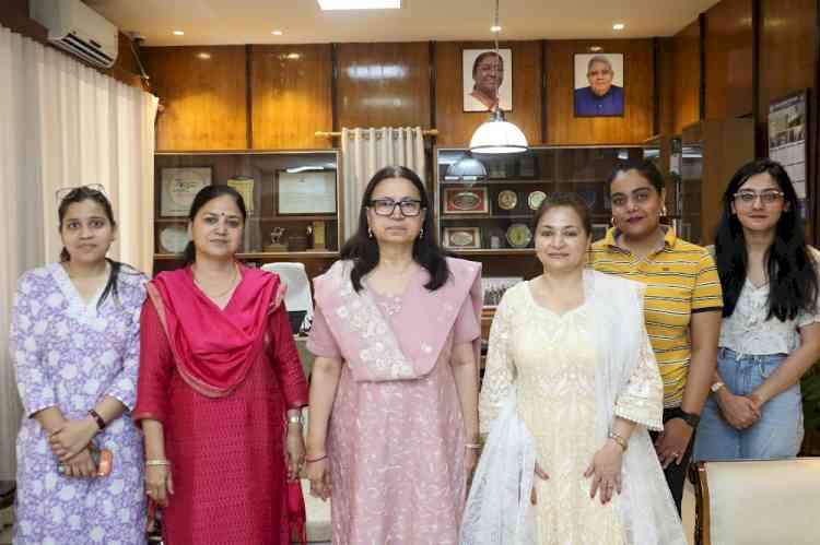 PU VC Meets Srimanta Sankardev Chair Research Fellows