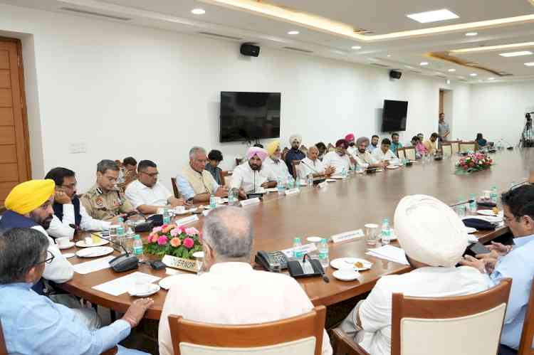 Punjab First to Face Fire, Last to Get Relief — CM Mann Pushes for Tax Haven Status & Central Support for Punjab in all Party meet
