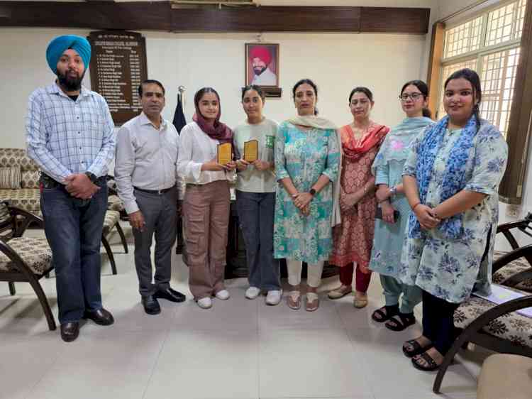 Priya of Lyallpur Khalsa College Jalandhar bagged 1st position in the University exams 