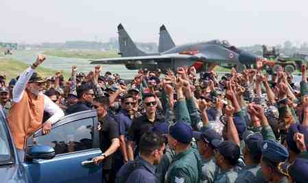PM Modi meets nation’s braves at Adampur airbase, blunts Pakistani propaganda