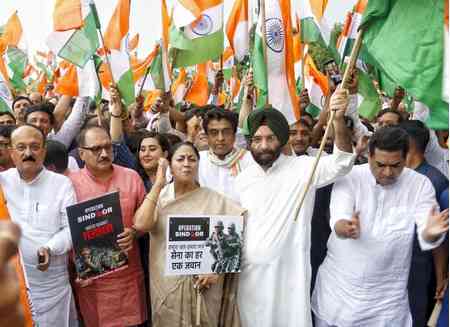 Delhi CM Rekha Gupta, Ministers take part in Tiranga Yatra