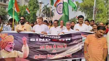 BJP holds 'Tiranga Yatra' in Ayodhya in honour of Indian armed forces