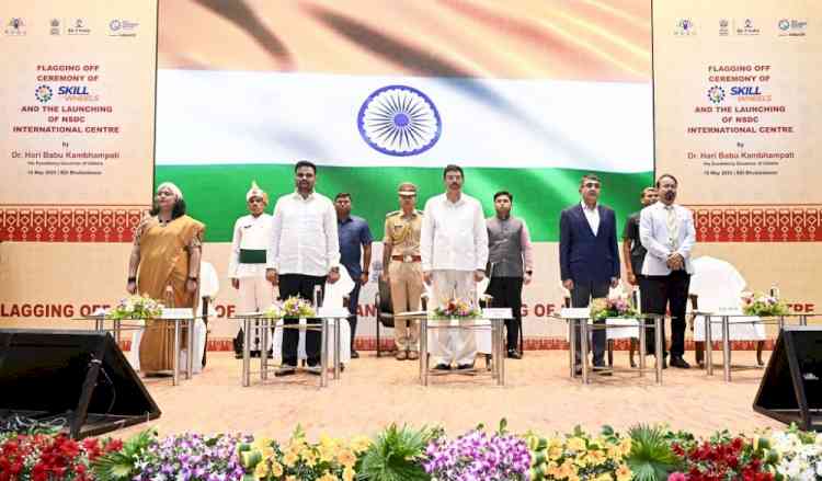 Governor of Odisha inaugurates NSDC International Academy and flags off ‘Skill on Wheel’ initiative at SDI Bhubaneswar
