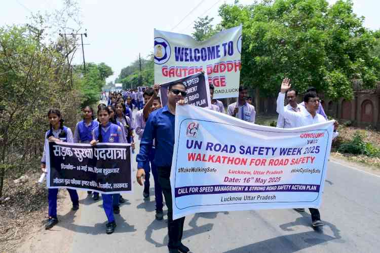 Road Safety Network Leads Walkathon with Student Community in Lucknow to Champion Safer Streets During UN Global Road Safety Week