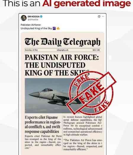 PIB Fact Check debunks fake Daily Telegraph report circulated by Pakistan