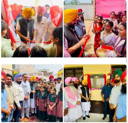 Punjab Sikhya Kranti- Cabinet Minister Hardeep Singh Mundian dedicates infrastructure development projects worth Rs 1.02 crores in two govt schools