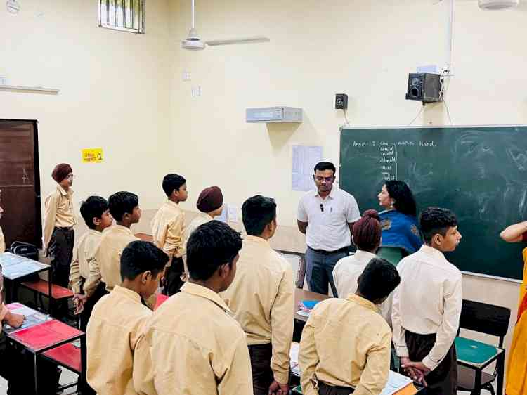 Barnala DC motivates students at Shaheed Paramjeet Singh School of Eminence