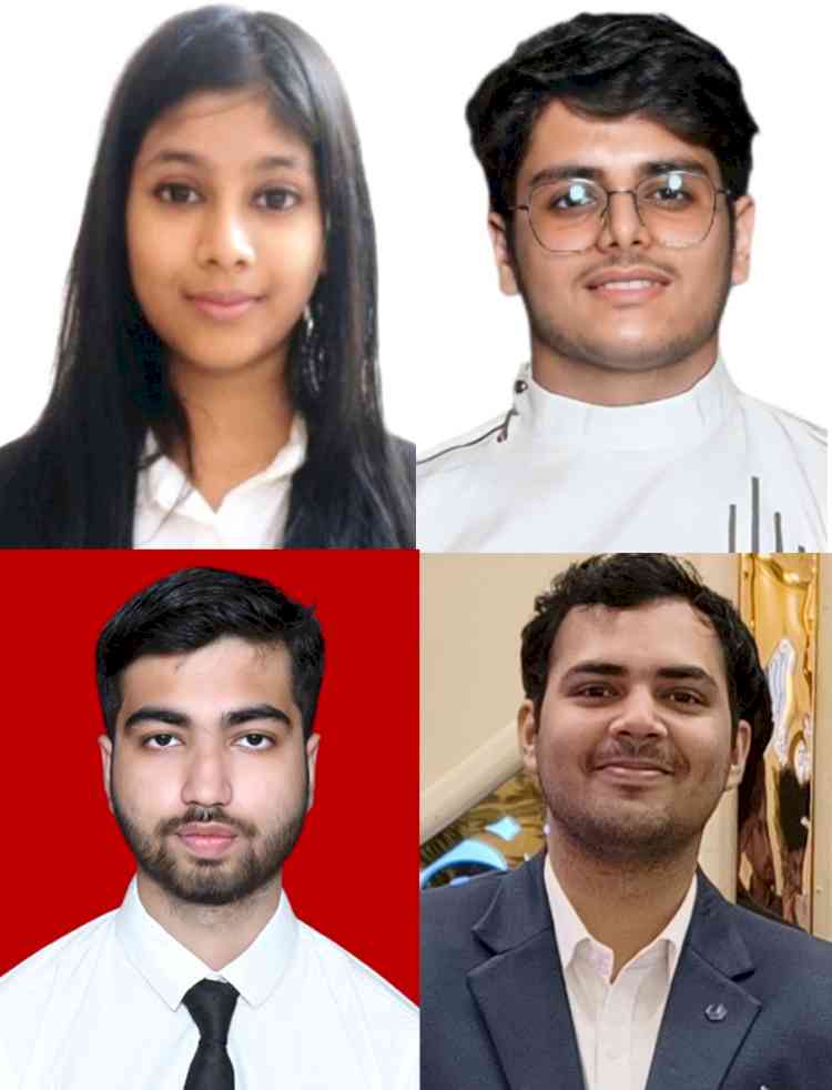 गुजवि के चार विद्यार्थियों का ऑन कैंपस प्लेसमेंट में चयन