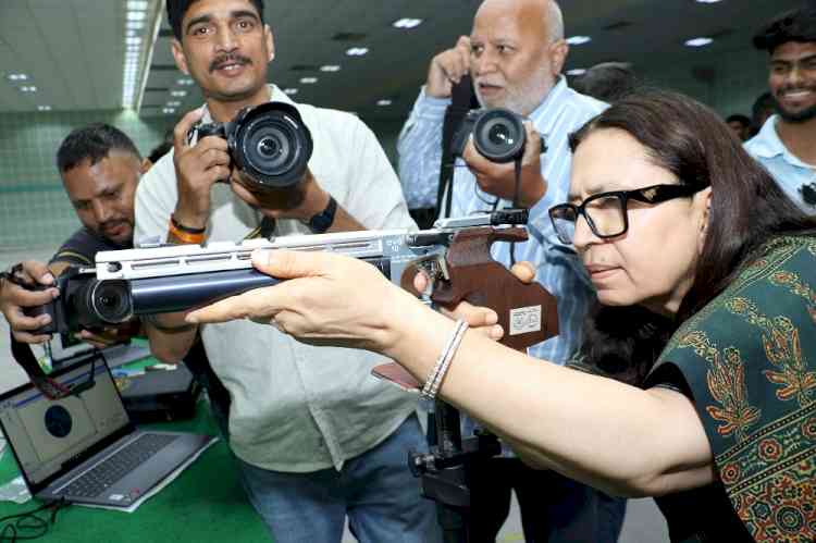 Panjab University VC Inaugurates 22 Electronic Shooting Target System 