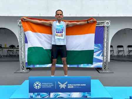 Army athlete Major Kadian bags four medals, including gold, in World Masters Games