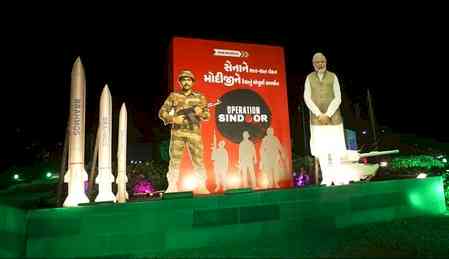 'Op Sindoor' posters and hoardings to welcome PM Modi in Gujarat tomorrow