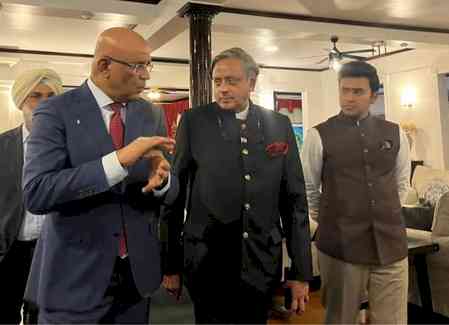 Tharoor, Surya take India’s anti-terror message to Guyana’s Vice President Bharrat Jagdeo