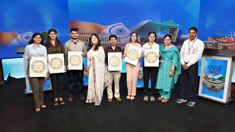 Two students participated in Sansad TV’s national level quiz show 