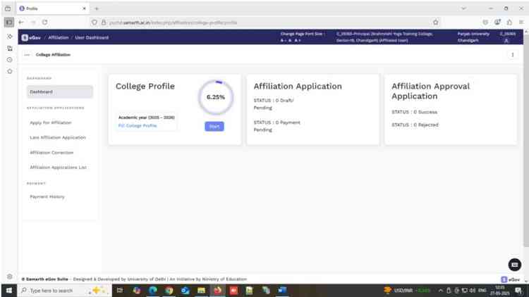 Panjab University Launches Online Affiliation System to Enhance Transparency and Efficiency