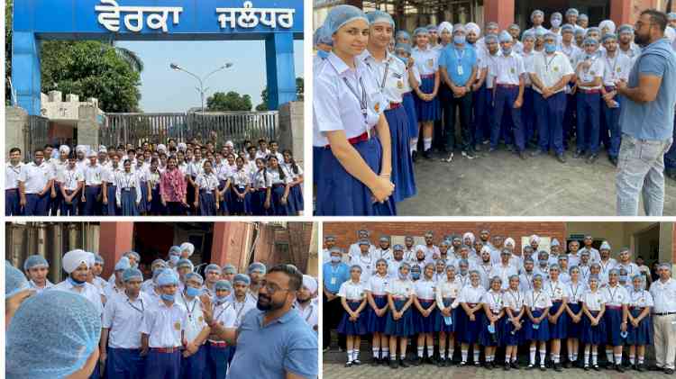 Innocent Hearts School Organizes Industrial Visit to Verka Milk Plant for Commerce Students