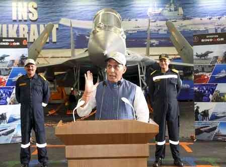Had Indian Navy been fully unleashed, Pakistan would have been split into four: Rajnath Singh