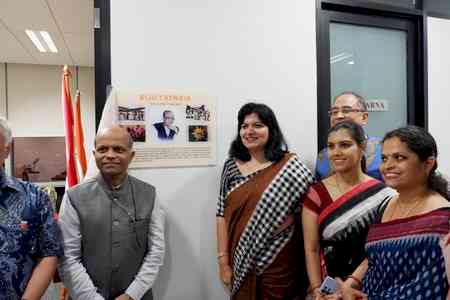 Honouring Biju Patnaik's legacy, BJP MP Aparajita Sarangi inaugurates 'Biju Hall' in Indonesia