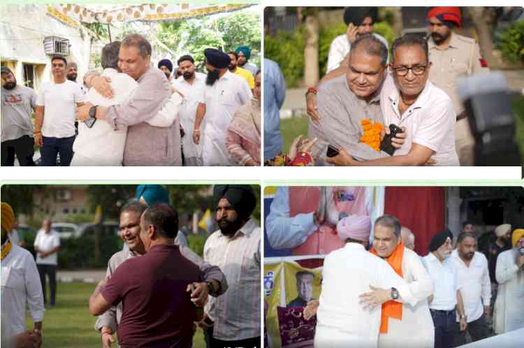 MP Arora Draws Warm Hugs and Widespread Public Support