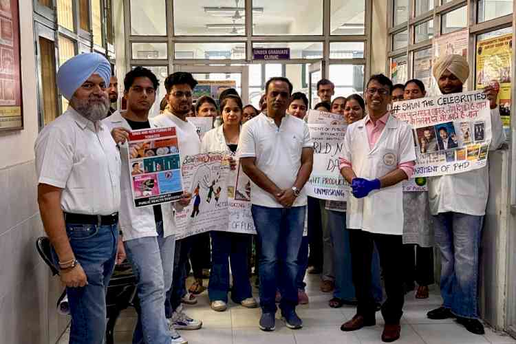 Panjab University Dental Institute celebrated World No Tobacco Day 