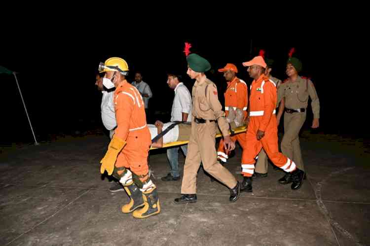 Mock Drill regarding drone attack conducted at Dholewal Military Complex last night