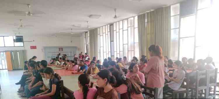 Five Day Menstrual and Personal Hygiene Campaign at Govt. Home Science College