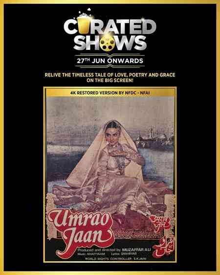 Rekha's 'Umrao Jaan' restored in 4K resolution, to hit big screens on this date
